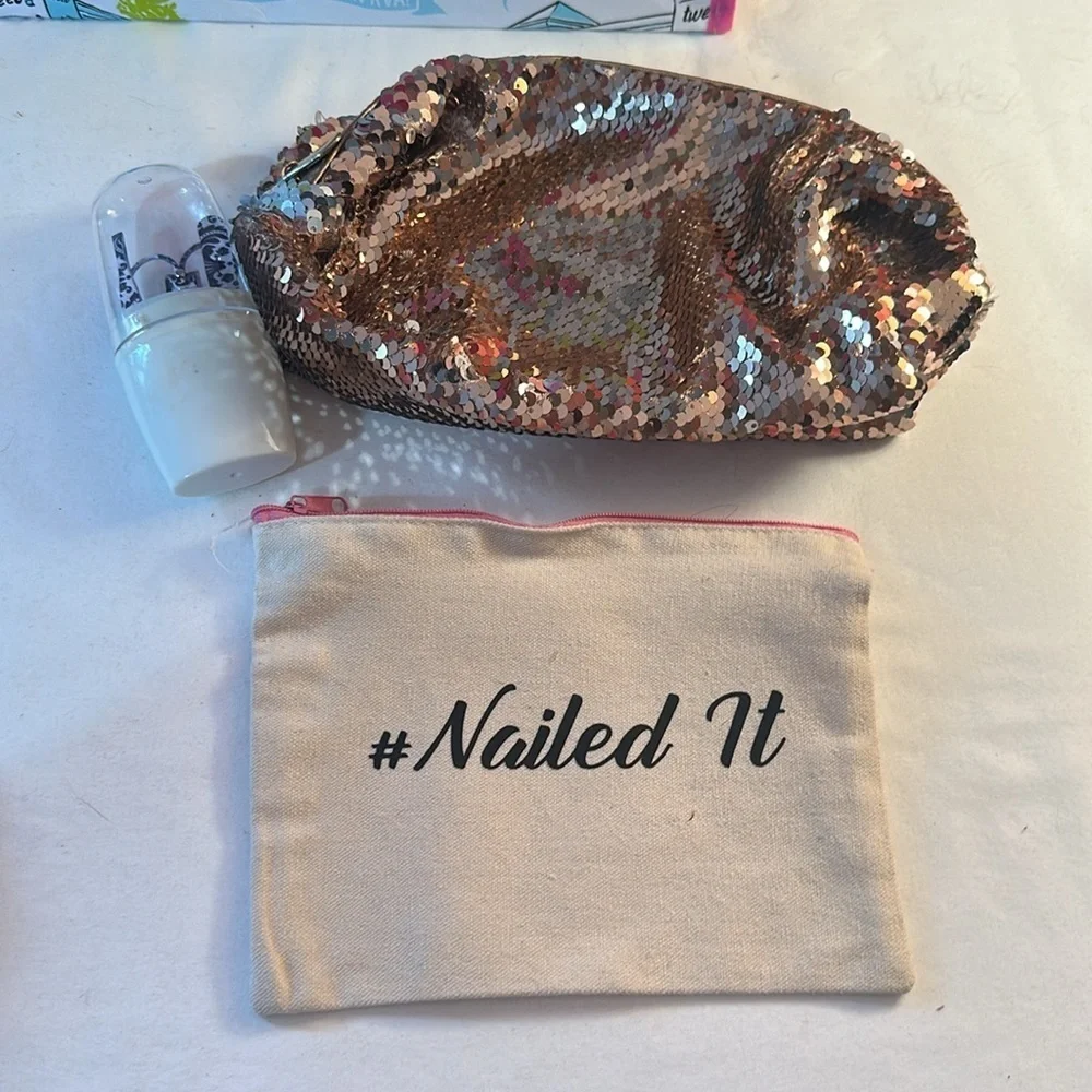 Make up bags and manicure travel kit